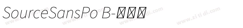 SourceSansPo B字体转换